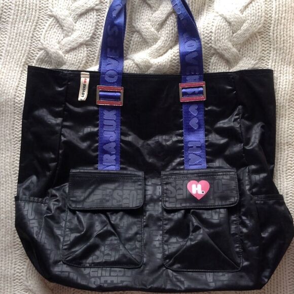 HARAJUKO Lovers Extra Large Black Manifesto Tote - Picture 10 of 13